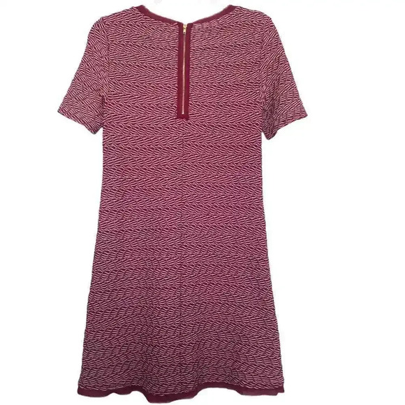 Anthropologie Maeve Burgundy Dora Pleated Dress Size Small - Picture 2 of 8